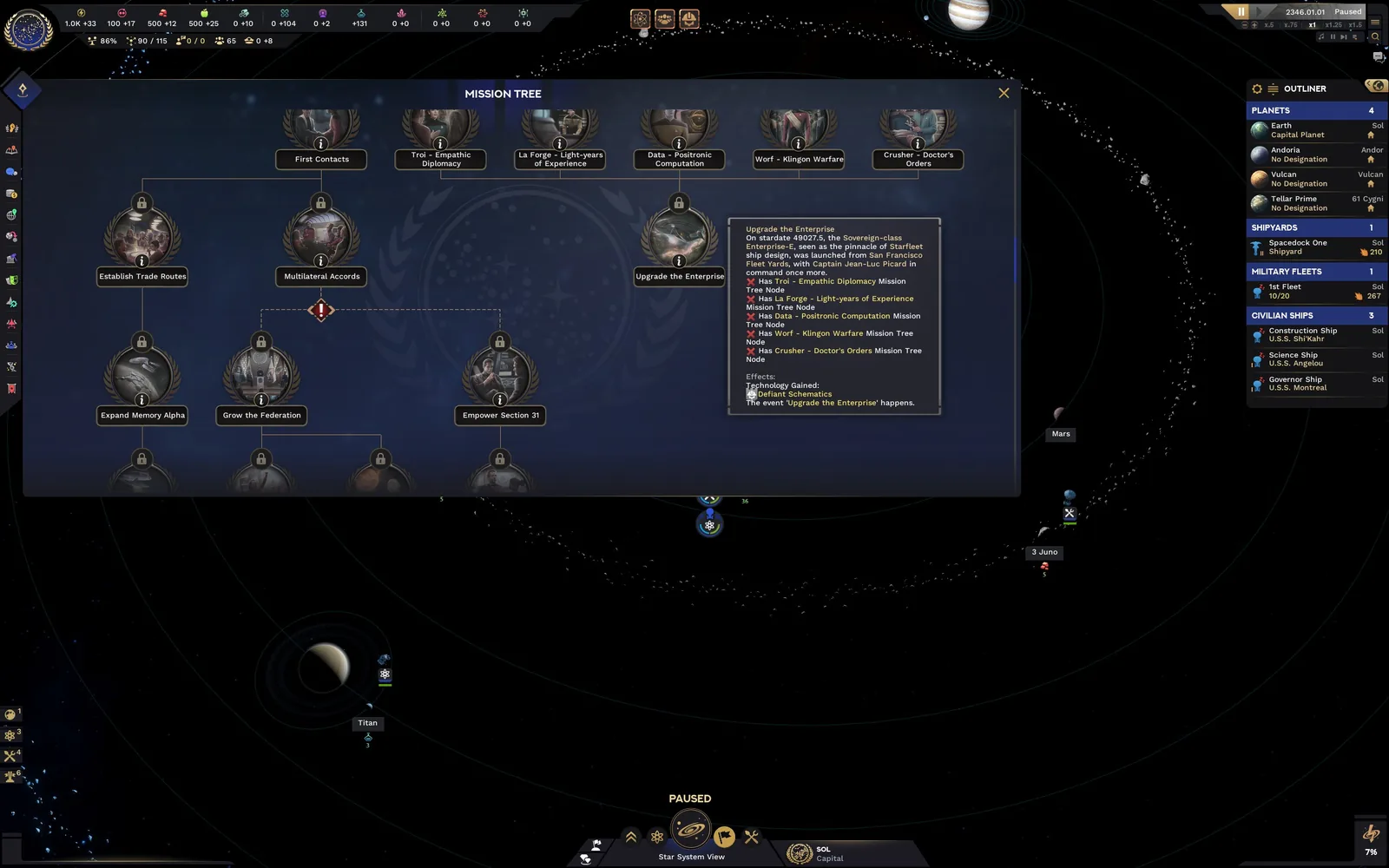 Federation Mission Detail